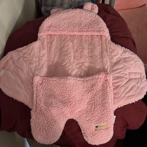 Adorable Pink Baby Hat with Ears